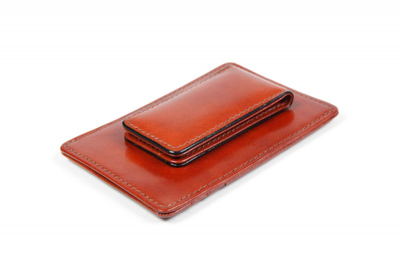 Bosca Vintage Crocco Leather Deluxe Front Pocket Wallet