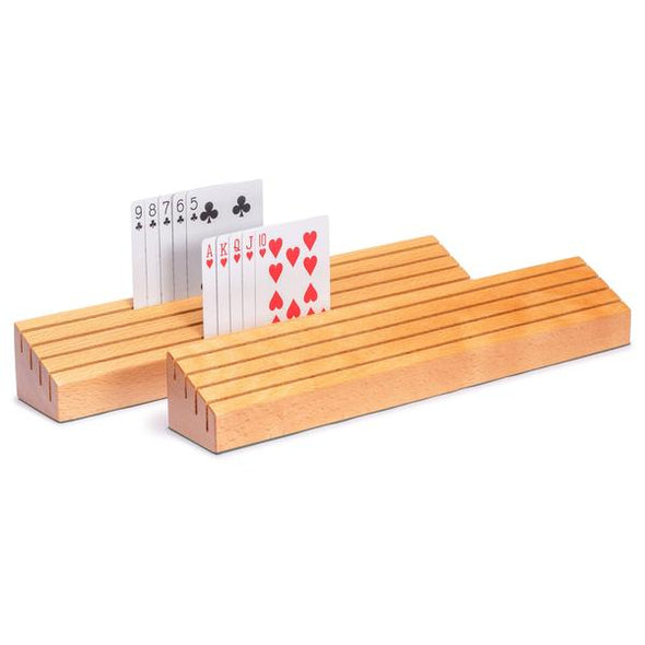 Wood 4 slot Card Holder